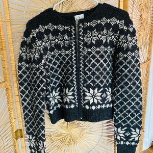 Vintage INC Wool Zip-up Sweater